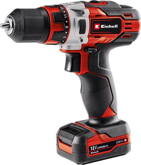 Einhell Akku-Bohrschrauber TE-CD 12/1 Li 12V mit 2,0Ah Akku in Rot/Schwarz - Bild 2