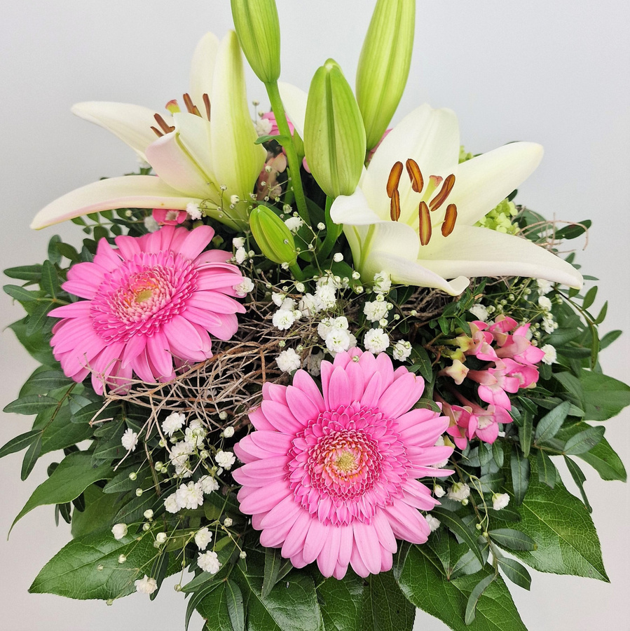 Lilly Arrangement Lily Gerbera Mixed Multicolor - Bild 2