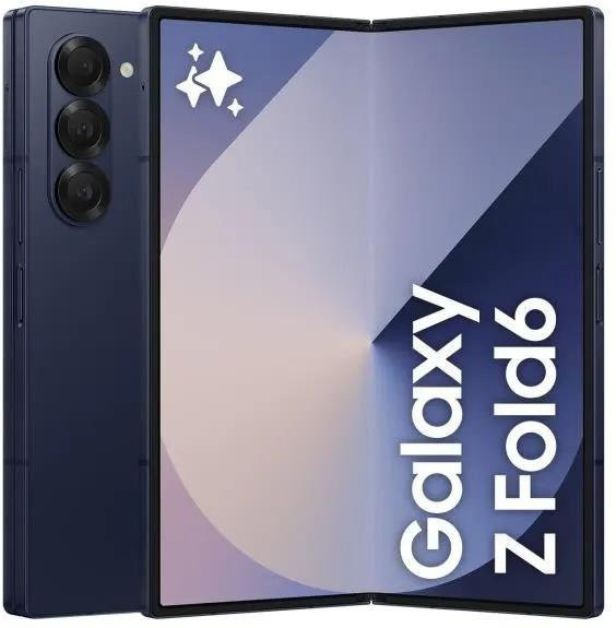 Samsung Galaxy Z Fold6 5G Faltbares Android-Smartphone mit 512 GB Speicher in Blau - Bild 1