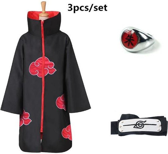 MY OWN STYLE Ring, Naruto Akatsuki Uchiha Itachi, Unisex, Grau - Bild 1
