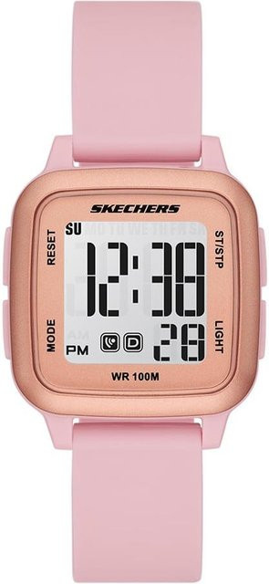 Skechers Analog-Digitaluhr, Kunststoff, Weiß, Damen - Bild 1