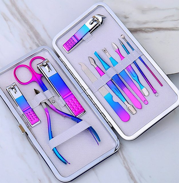 TPFBeauty Maniküre- & Pediküre-Set, 12-teilig, Bunt - Bild 1