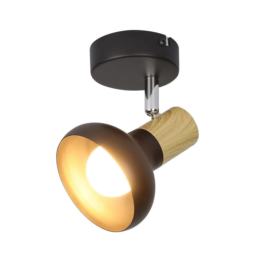 NETTLIFE Deckenstrahler aus Metall im Industrial-Design, Schwarz, verstellbar, E14 Fassung - Bild 2