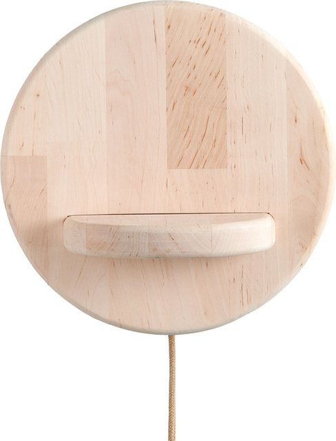 Good&Mojo Corsica Wandleuchte aus Buchenholz in Beige - Bild 1