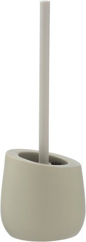 WENKO WC-Garnitur Badi aus Keramik mit Bürste, Beige, B/T/H: 13,5 x 13,5 x 38,0 cm - Bild 1