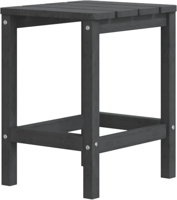 vidaXL Adirondack-Gartentisch aus HDPE in Anthrazit, B/T/H: 38 x 38 x 46 cm - Bild 1