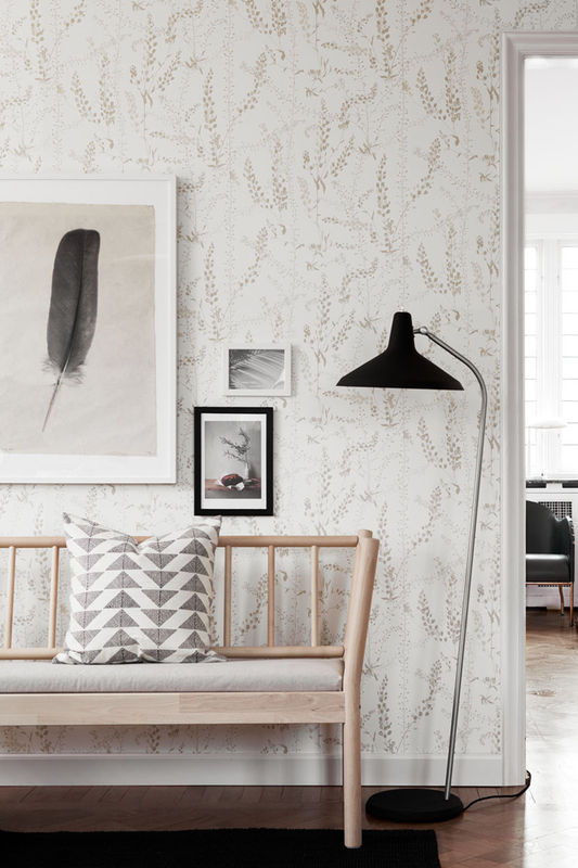 Borås Tapeter Wallpaper Bladranker 1785 Blattranker-Tapete in Cream im skandinavischen Floral-Design aus Vlies - Bild 3