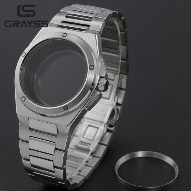 GRAYSS Uhrengehäuse Edelstahl, 40 mm, Silber - Bild 1