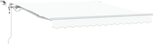 vidaXL Einziehbare Markise Weiß aus Polyester und Metall B: 300 cm, T: 250 cm - Bild 1