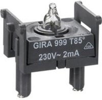 Gira Glimmlampen-Element Starter in Grau und Transparent - Bild 1