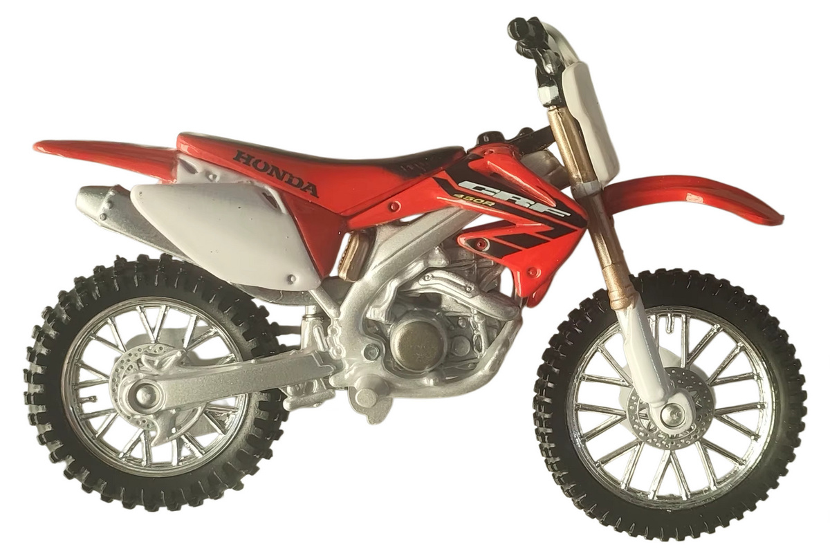 Bburago Honda CRF450R, Motorradmodell, 1:18 Maßstab, Rot, Metall - Bild 4