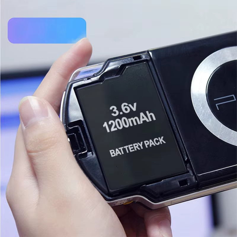 Sony Wiederaufladbarer Lithium-Ionen-Akku für PSP2000 PSP3000 PSP-S110 Konsolen und Gamepads, 1200mAh, 3,6 V, Schwarz - Bild 2
