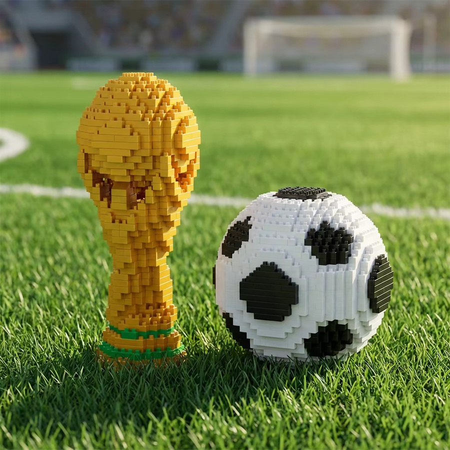 FUNXINEE Technisches Fußball-Mikroblock-Set, 735 Teile, ab 8 Jahren - Bild 5