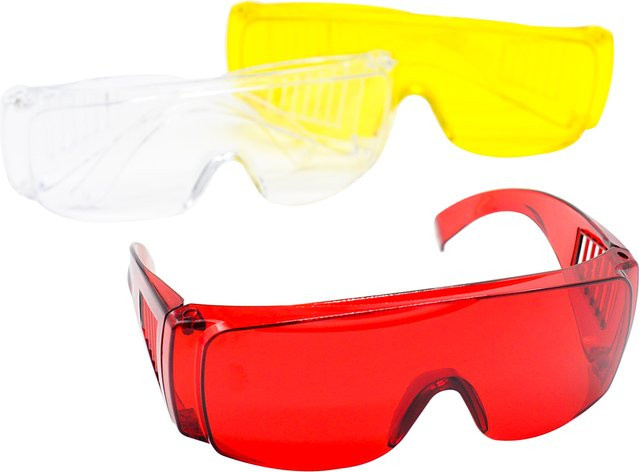 CHIHIRO CARE Dental Schutzbrille aus PC-Material mit Anti-Fog-Beschichtung in Transparent/Klar für Zahnmedizin und Labor - Bild 1