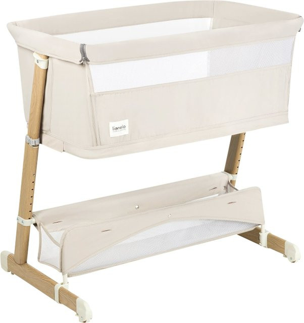 Lionelo Beistellbett Thomi Plus 5in1 in Beige mit Seitenelement zum Herunterklappen - Bild 1