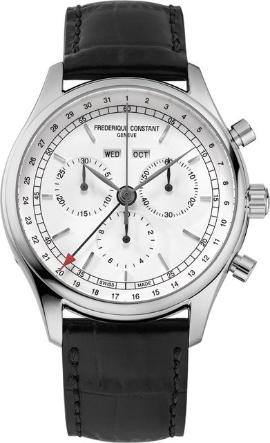 Frederique Constant Chronograph, Quarz, Edelstahl, 40 mm, Herren - Bild 1