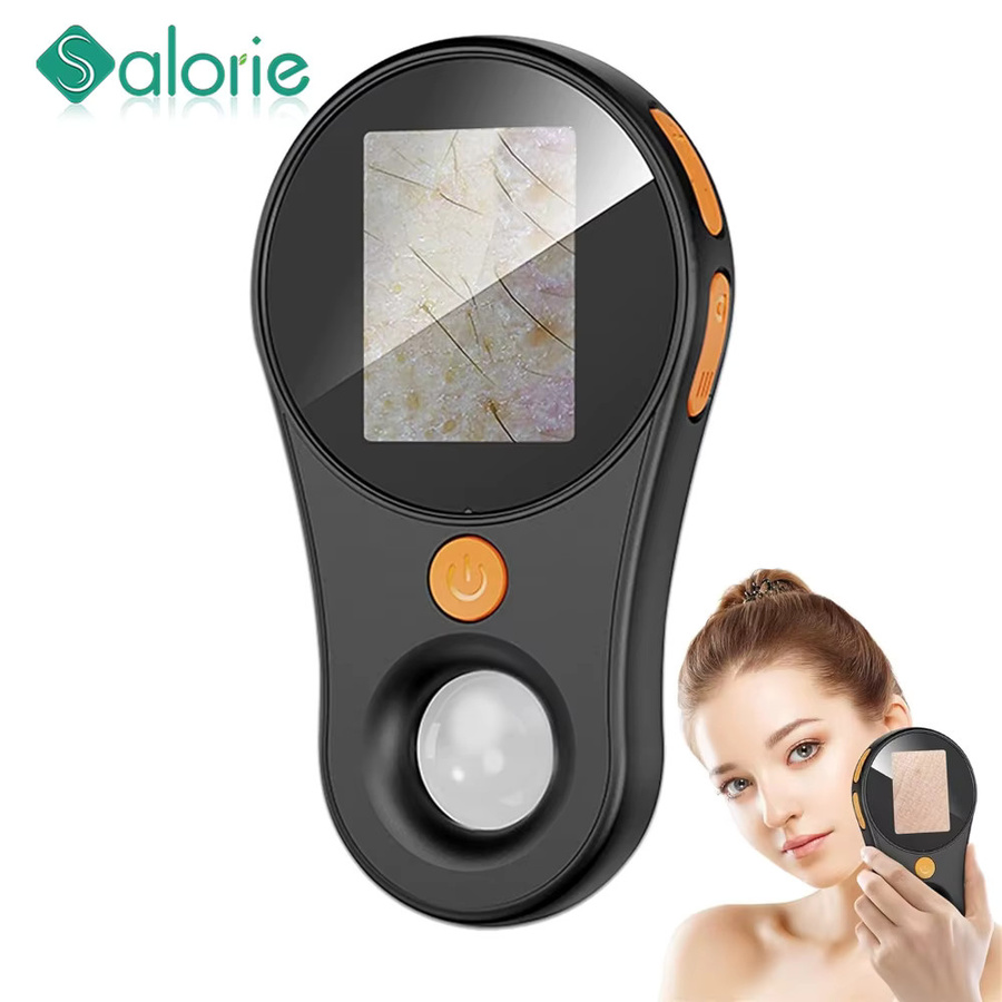 SALORIE Handheld-Dermatoskop-Hautanalysator, kabelloses digitales Mikroskop für Kopfhaut und Haare - Bild 2