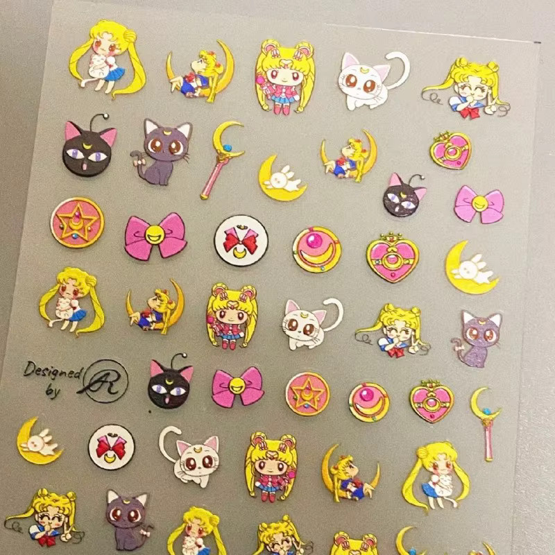 Bandai Sailor Moon Nagelkunst-Aufkleber, Unisex - Bild 1