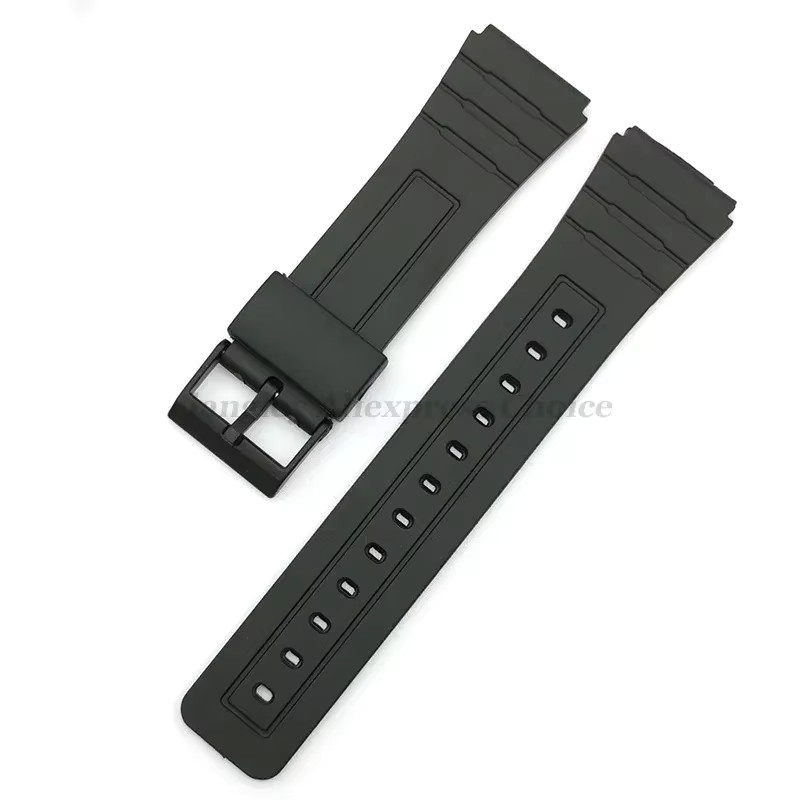 CASIO Uhrenarmband Silikon, Schwarz, Unisex - Bild 3