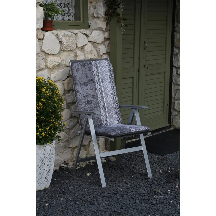 Beo Hochlehner-Saumkissen Elbasan Bali in Grau Gestreift, B/T/H: 116 x 47 x 5 cm - Bild 2