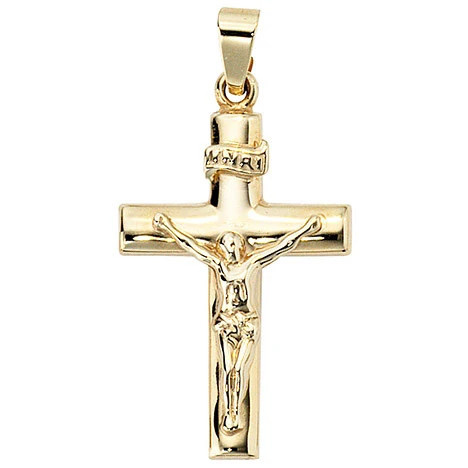 Colfem Anhänger Kreuz, 333 Gelbgold, Unisex - Bild 1