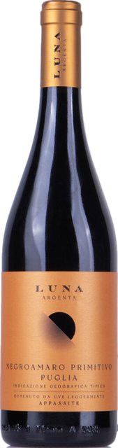 Luna Argenta Rotwein Negroamaro & Primitivo, Apulien, 2024, halbtrocken, 0,75 l - Bild 1