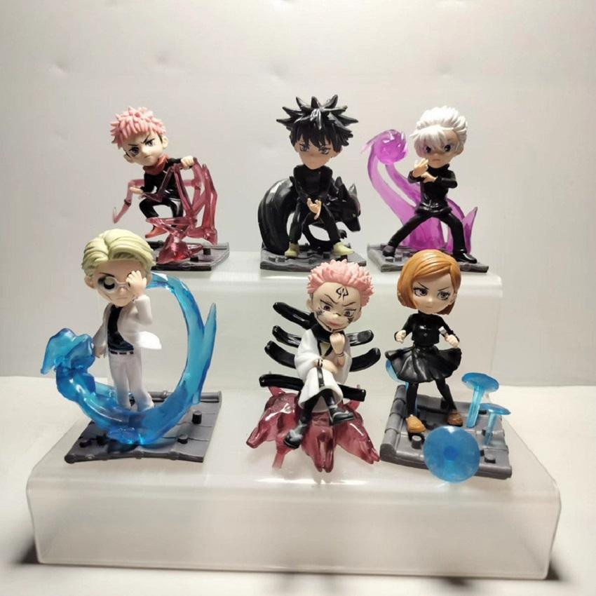 Fashnics Jujutsu Kaisen Actionfigur Satoru Gojo und Sukuna 6-teiliges Set - Bild 2