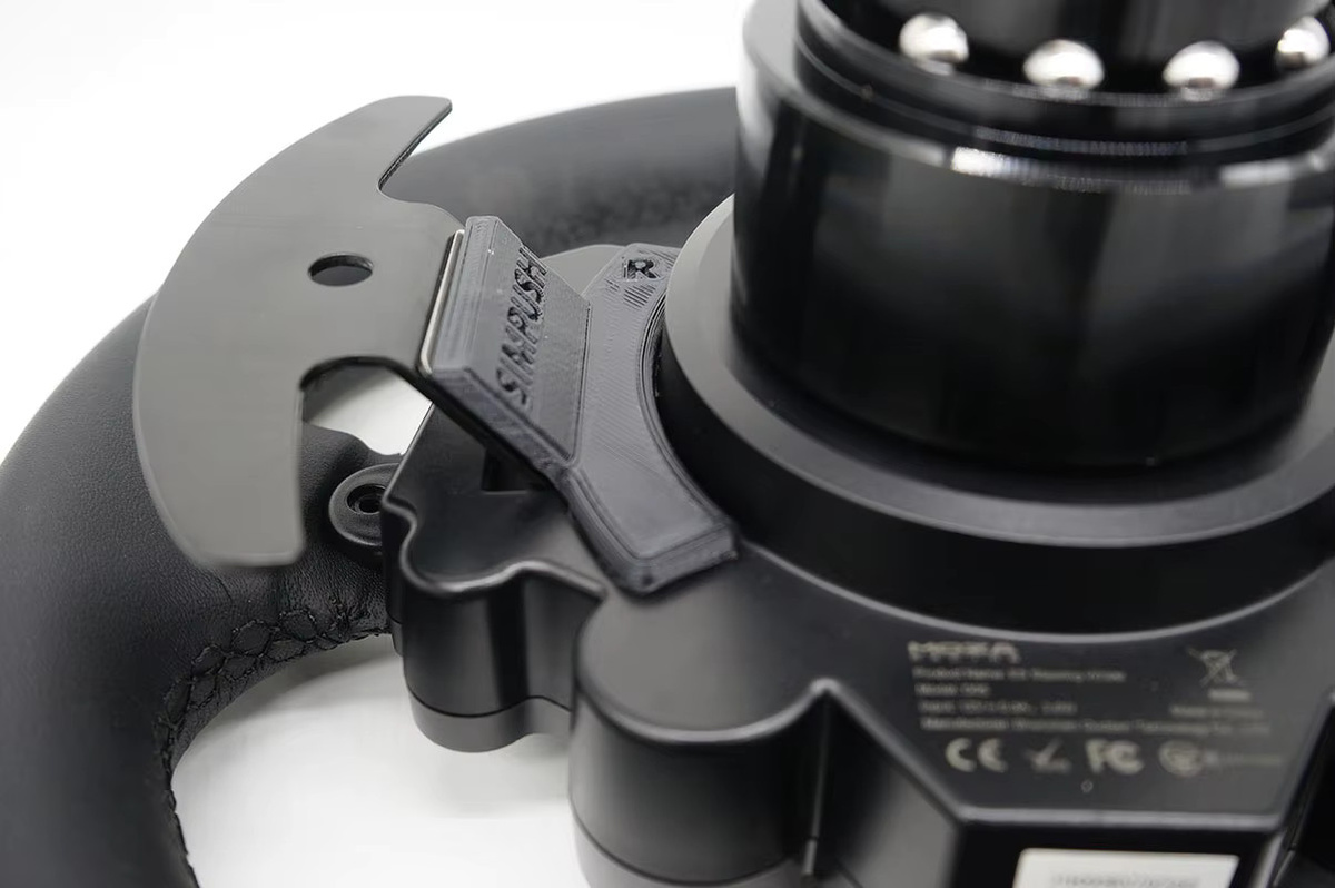 MOZA R5 ES und R3 ESX Magnetic Paddle Shifter Mod Modifikation in Schwarz - Bild 4