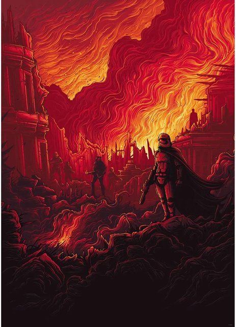 Disney Star Wars Fototapete First Order Rot Vlies, Breite: 200 cm, Höhe: 280 cm - Bild 1