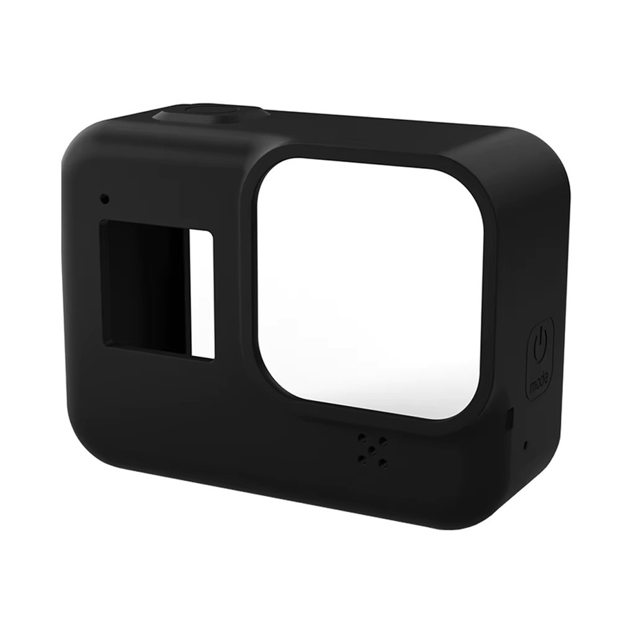 Silikonhülle und Displayschutzset für GoPro Hero 8 in Schwarz mit gehärtetem Glas - Bild 2