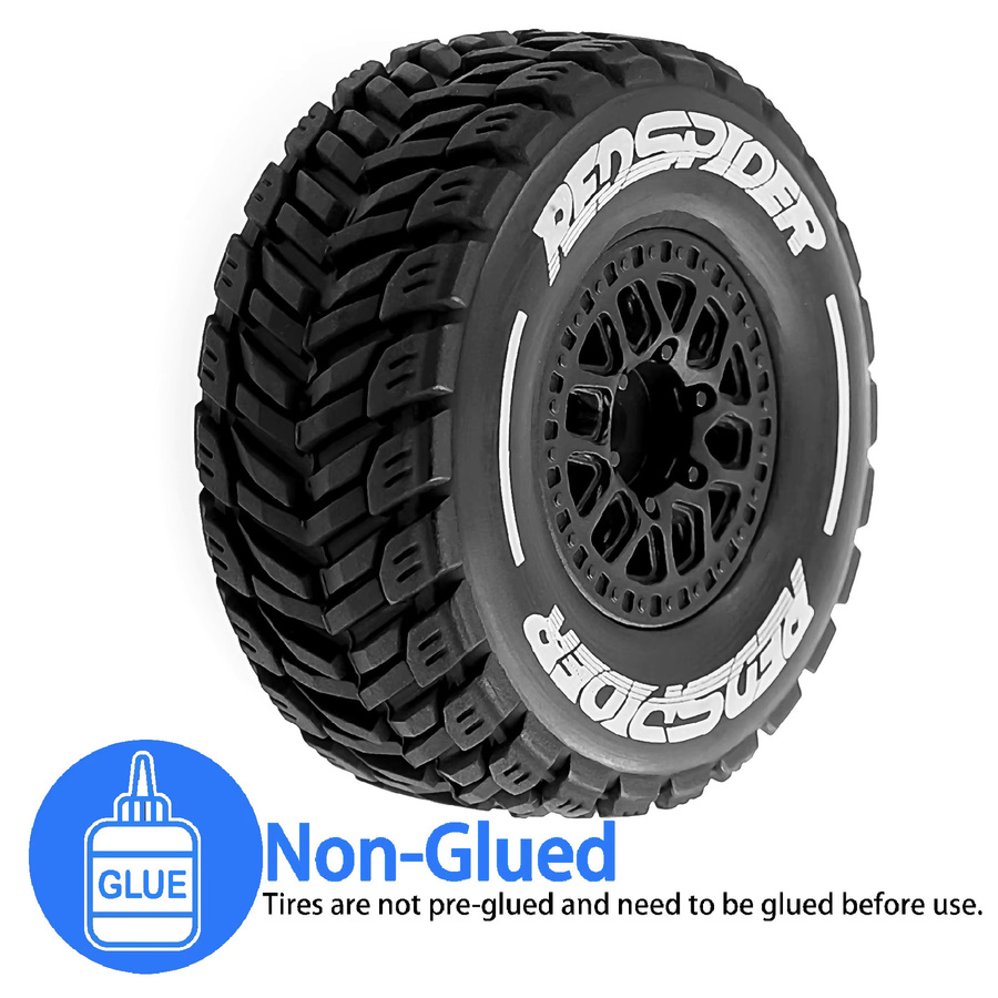 LC Racing Mini Mojave GROM 1/14 Short Truck RC Reifen Räder, 4-teiliges Set, Gummi - Bild 4