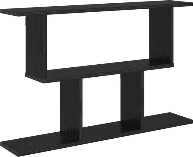 vidaXL Wandregal Schwarze Eiche, Modernes Wandregal aus Holzwerkstoff, B/T/H: 80 x 15 x 50,5 cm - Bild 1