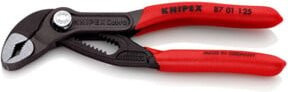 Knipex Cobra Hightech Wasserpumpenzange aus Chrom-Vanadium in Grau und Rot, Länge: 125 mm - Bild 2