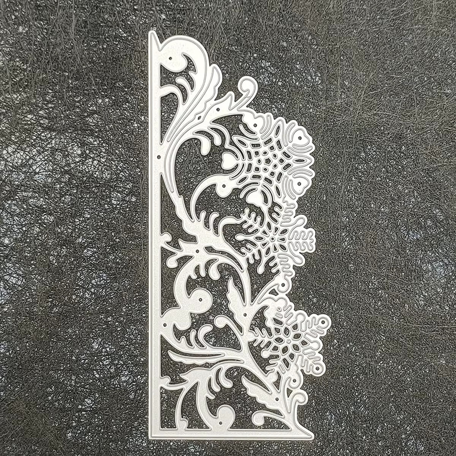 Metall-Schneidform mit Pflanzenmuster in Silber für Scrapbooking und Kartenherstellung - Bild 2