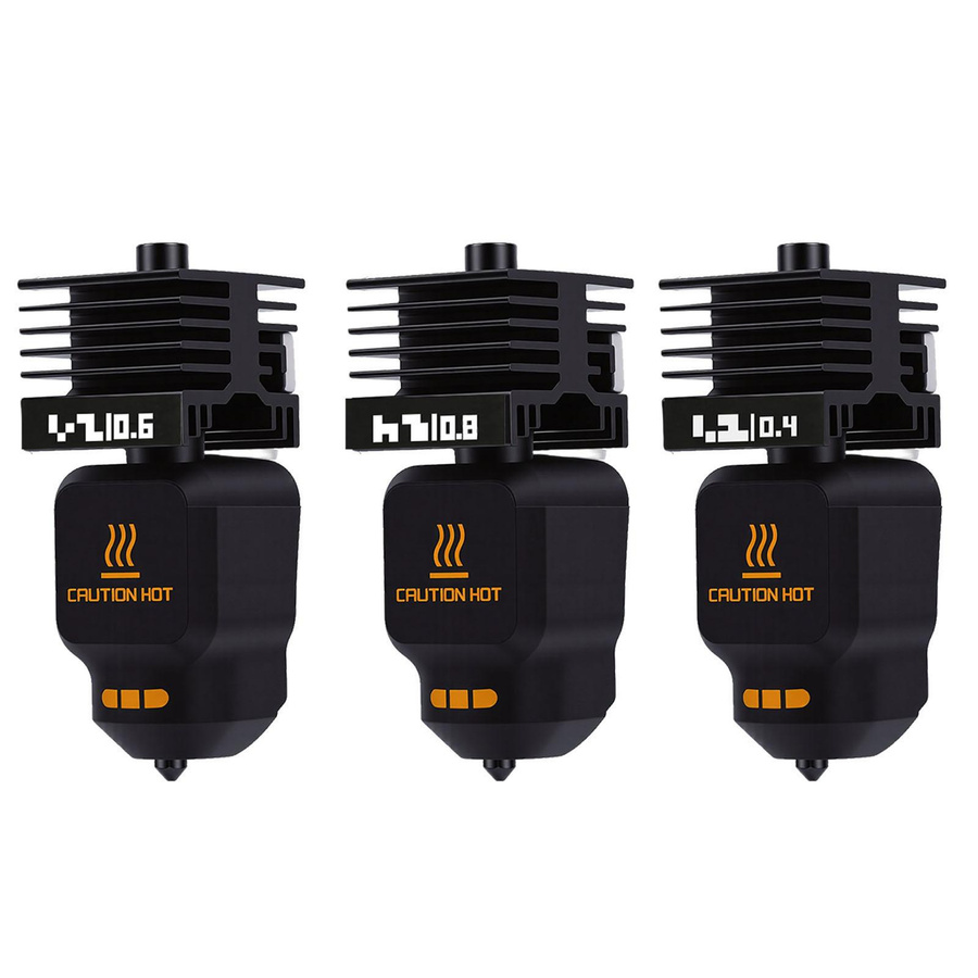 3er Set Heißend-Kit Ersatz für Bambu Lab P2S H2D H2S H2C 3D-Drucker mit hoher Durchflussrate, Düsenstärken 0,4 mm, 0,6 mm und 0,8 mm - Bild 4