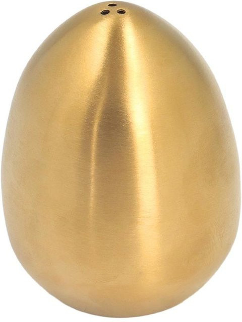 Bloom Habitat Salz- und Gewürzstreuer aus Edelstahl in Gold, eiförmiger Gewürzbehälter mit Deckel - Bild 1