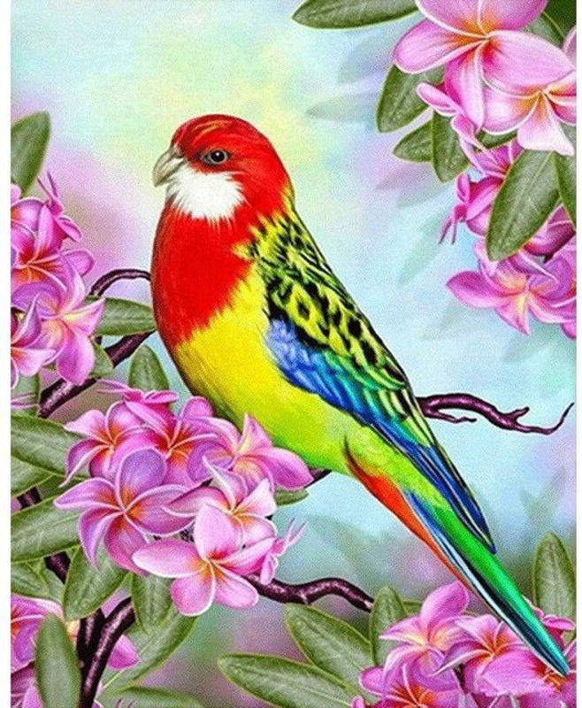 FIYO Diamond Painting Set Bunter Vogel als 5D DIY Mosaik Dekoration, Mehrfarbig, B/H: 20 x 30 cm - Bild 1