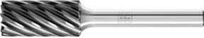 PFERD Hochleistungsfrässtift INOX Zylinder ZYAS stirnverzahnt, Farbe: Silber, Durchmesser: 12 mm, Länge: 25 mm, Schaft-Durchmesser: 6 mm, HICOAT Stahl - Bild 1