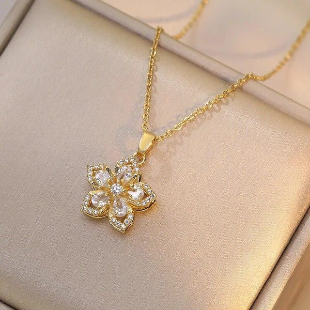 ZAKOL Halskette, Edelstahl, Gold, Zirkonia, Damen - Bild 1