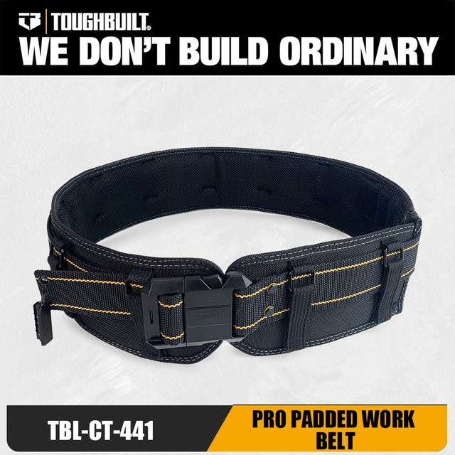 TOUGHBUILT Pro Gepolsterter Werkzeuggürtel aus Polyester mit Cliptech-Tasche für allgemeine Konstruktionen - Bild 1