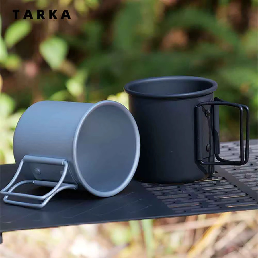 TARKA Becher aus Aluminiumlegierung für Camping und Outdoor in Silber - Bild 2