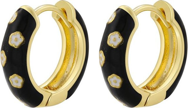 ZHUKOU Creolen, Emaille, Gold, Damen - Bild 1