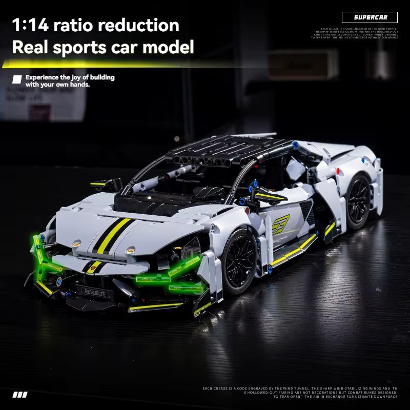 FUNXINEE Technik Auto Stadtrennwagen, Bausteine, 849 Teile, 1:14 - Bild 2