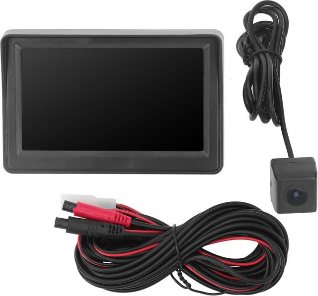DIYelecs Rückfahrkamera Kit mit 4,3 Zoll Monitor und Wasserdichter Nachtsicht in Schwarz für Wohnmobile, Anhänger, LKW und Pickups - Bild 1