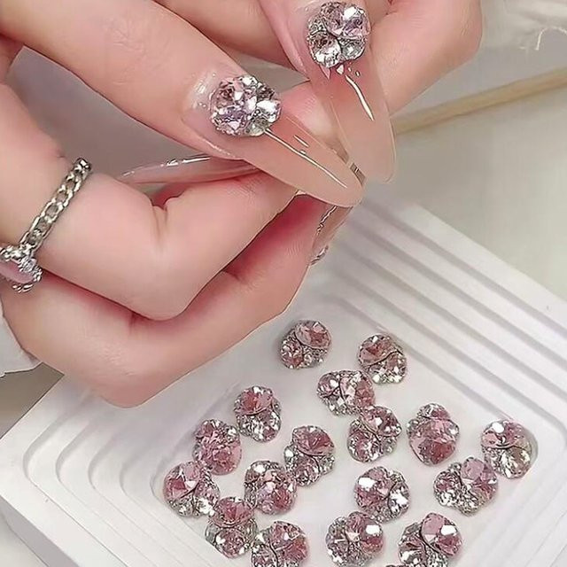 MAFANAILS NO.2 Nagelsteine, Glas Kristall, 10 mm, 5 Farben, Glänzend - Bild 1
