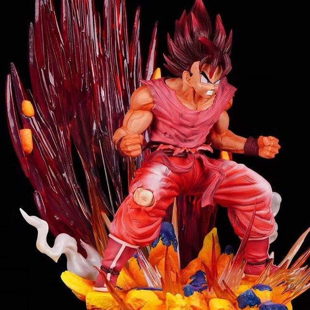 Yiran toy 1 Goku Dragon Ball Anime Figur Rote Statue - Bild 1