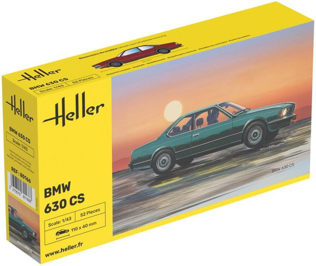Heller BMW 630 CS, Spielfahrzeug, 1:43, grün, Kunststoff - Bild 1
