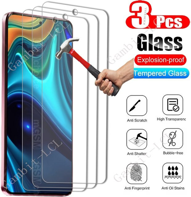 3er-Set Gehärtetes Glas Display Schutzfolie für Xiaomi Redmi Note 10 11 12 13 14 Pro Plus 4G 5G transparent - Bild 1
