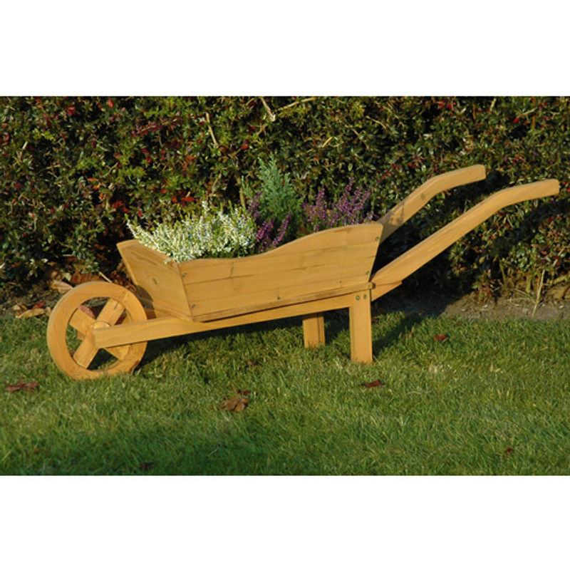 dobar Pflanzkarre aus FSC-Holz mit Schutzfolie, braun, B/H/L: 29 x 30 x 107 cm - Bild 4