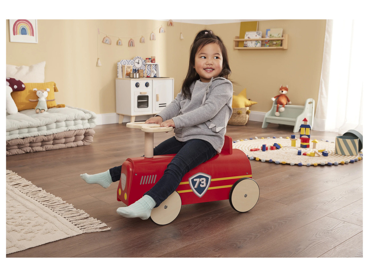 PLAYTIVE Rutschauto aus Echtholz mit Gummireifen - Bild 2